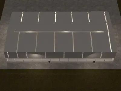 Simple warehouse -02 3D model