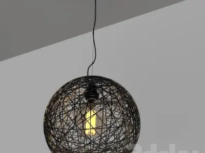 lighting pendant light made of wire mesh Free 3D print model