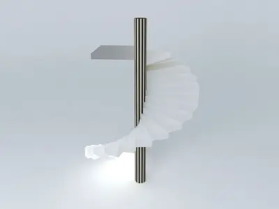 Spiral ladder 3D model