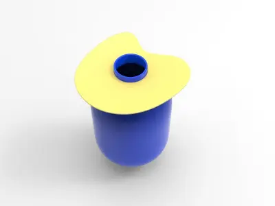 Margot Vase Low-poly 3D model