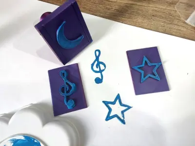 Stamp 04 - Star - Fondant Decoration Maker Toy Free 3D print model
