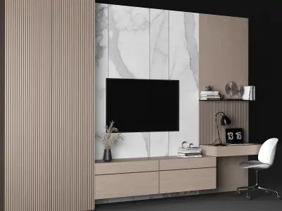 TV stand and workplace  3D model