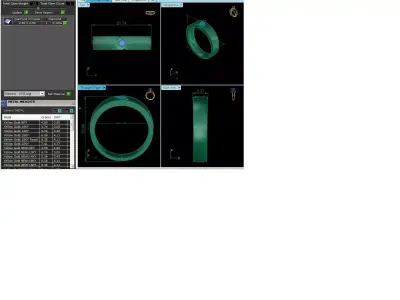 Band 3dm Render Details gold ring with ruby stone 3D print model