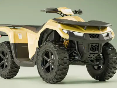 Quad PL Model - Low Poly Game-Ready Asset Low-poly 3D model