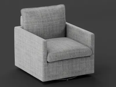 Swivel Chair Low-poly 3D model