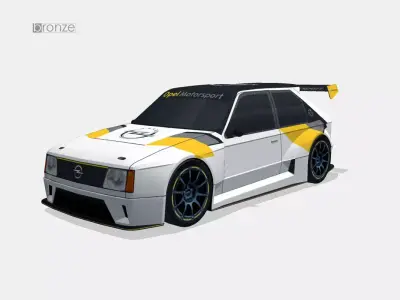 Opel Kadett d GTB concept Low-poly 3D model