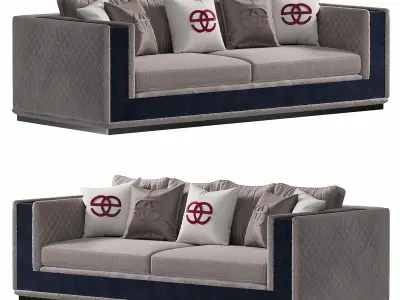 Noir Sofa by Elve luxury 3D model