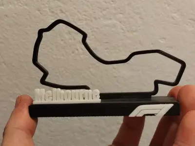 F1 Circuit Melbourne 3D print model