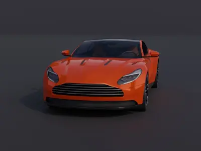 Generic Sports Car 2 Low-poly 3D model