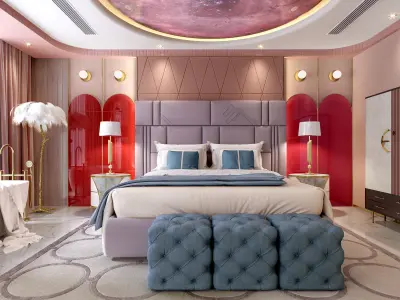 bedroom interior 3D model