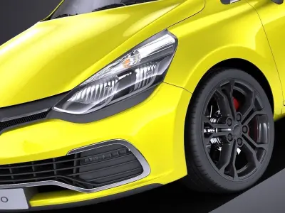 Renault Clio 2015 RS 200 VRAY 3D model
