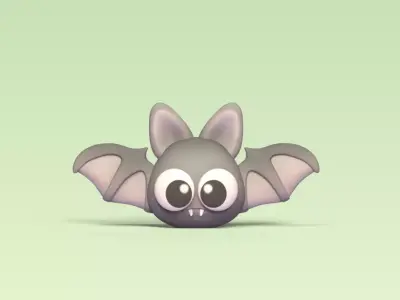Cute Little Bat 3D print model