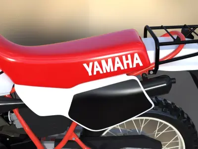 Yamaha DT80  Low-poly 3D model