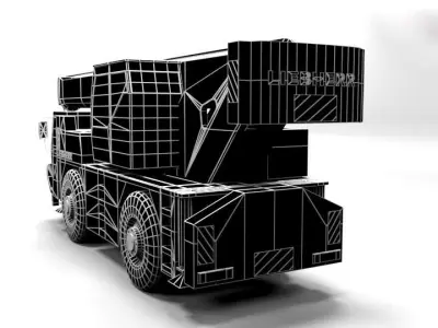 LIEBHERR MOBILKRAN LOWPOLY Low-poly 3D model