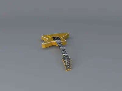 Ibanez Destroyer II guitar Free 3D model