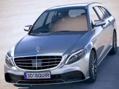 Mercedes C-class Estate 2019 3D model