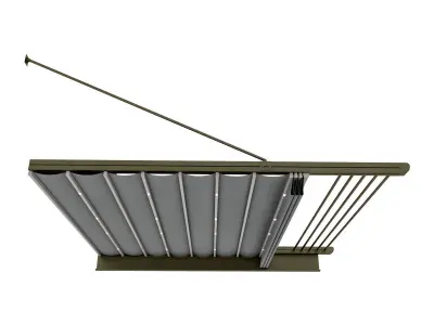 Motorized Pergola 1 Bronze Dark 3D model