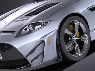 Jaguar XKR-S GT 2015 VRAY 3D model