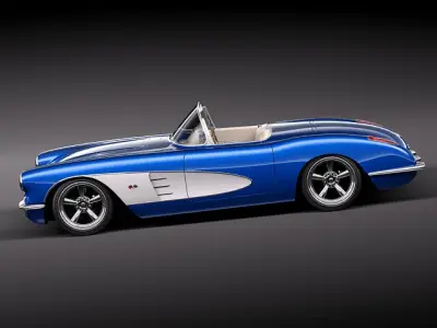Chevrolet Corvette C1- custom 3D model