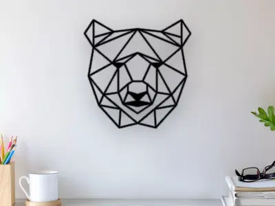 Bear Wall Art 3D print model purchase