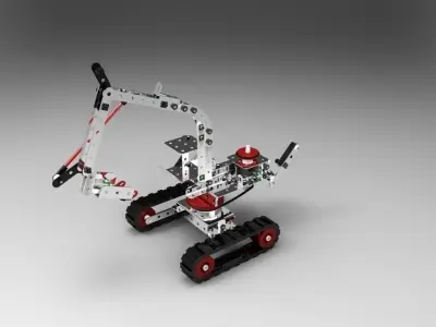 Meccano Excavator Free 3D model