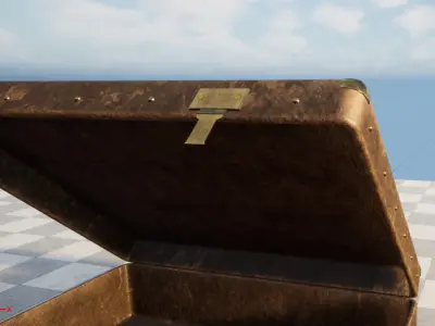 Briefcase Low Poly Game Ready Unreal Engine Low-poly 3D model