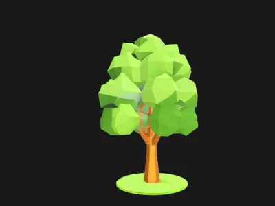 Low Poly Tree - Game Ready 3D Model for Environments Low-poly 3D model