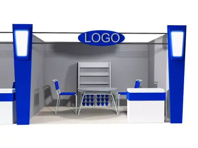 Booth Exhibition Stand a406d 3D model