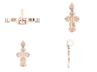 Pendant sp 2 cross 3D print model