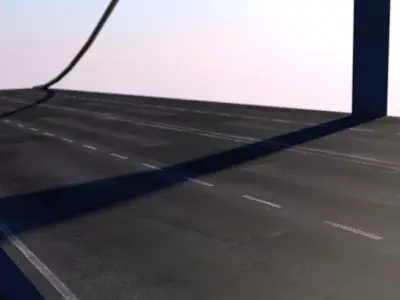 Modular Bridge Free low-poly 3D model