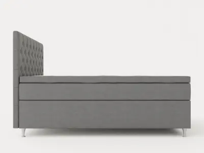 Joluma Complete Bed Package Continental Bed 180x200 Gray Low-poly 3D model