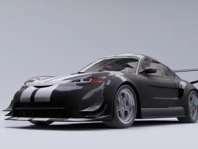 Generic car 06 model in Blender 3D 3D model