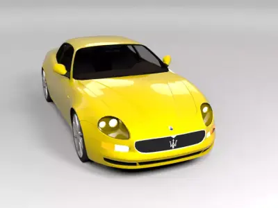 MASERATI GRANSPORT LOWPOLY Low-poly 3D model