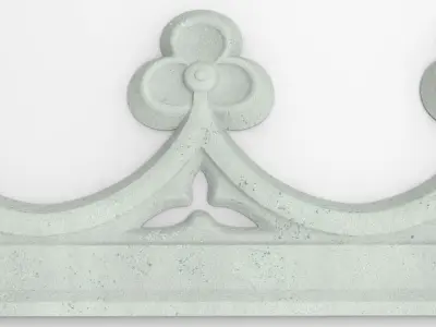 Decorated friezes with trefoil for CNC on printer HD model 3D print model