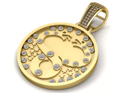  Infinity Star Pendant Luxury 3D Printable Model 3D print model
