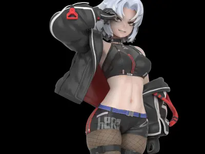 NIKKE-DRAKE  racing villain 3D print model