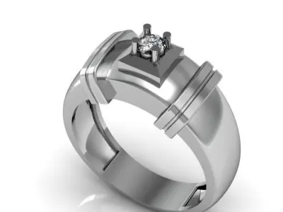 man ring 3D print model 19