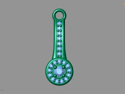 Women Pendants 3DM STL Pendant Renders Details 3D print model 3D print model
