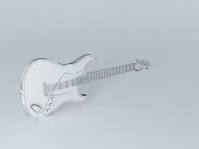 The Lady Electric Guitar Free 3D model