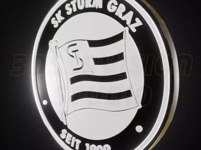 SK Sturm Graz logo - Cinematic - 3D print 3D model