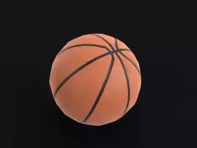Basketball Low-poly 3D model