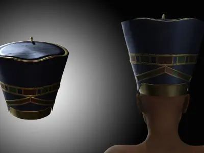 Egypt World - Nefertiti Crown Low-poly 3D model