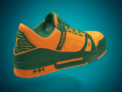 LV Trainer - Louis Vuitton Sneaker Shoes 3D print model