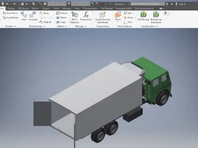 China refrigeration truck  3D model