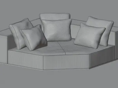 Escape Sofa - Corner by Artefacto 3D model