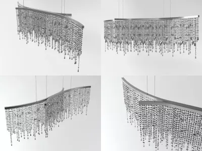 Why four different chandeliers 3D model