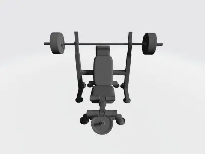 Sit-up press trainer 3D print model