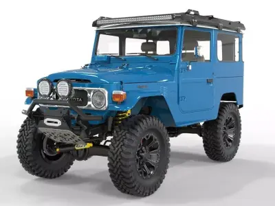 Toyota FJ40 Cruiser 1978 4x4 Accessories 3D model