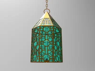 lantern Y moroccan hanging 3D model