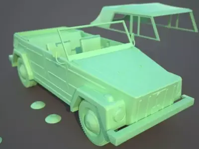 Volkswagen Safari or Thing PRINTABLE scale 1 to 10 3D print model